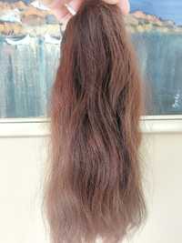 Ръчно трасирана коса от перукер 40 см, 4 треси с клипси ,120 -130 гр