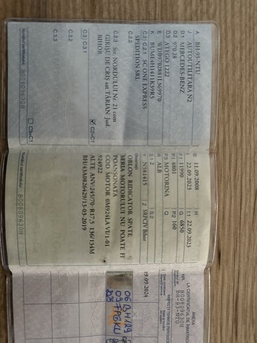 Mercedes Atego 1222 Accept schimburi cu diverse