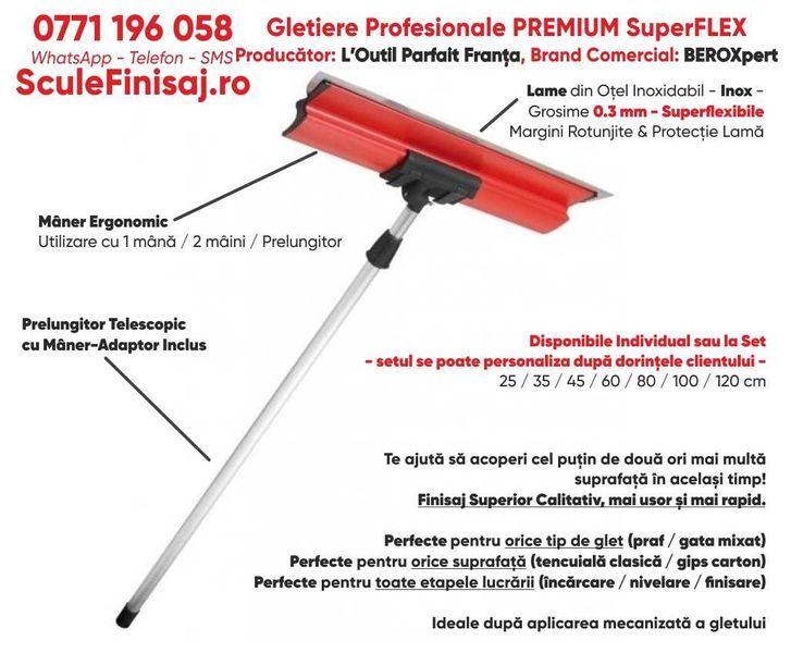 TOP Gletiere PROFESIONALE - Toate Dimensiunile pe Stoc - la buc / SET