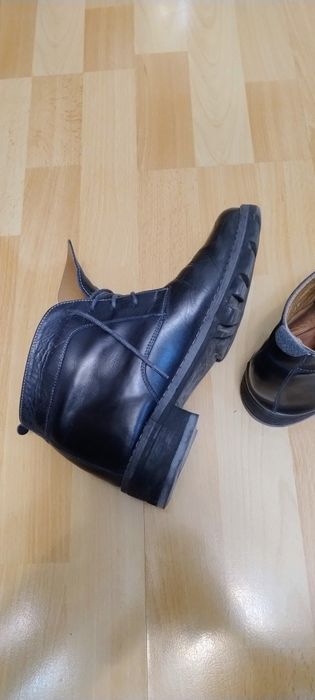 Ghete piele bleumarin pentru băieți, mărimea 39