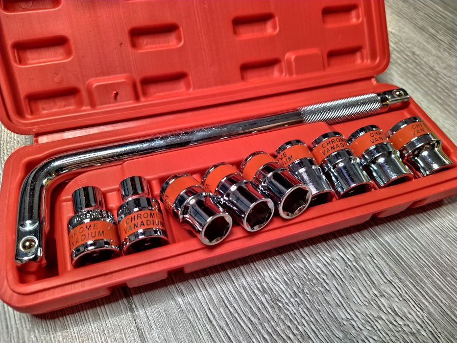 Set chei tubulare 10 piese 1/2 tragator, 9 tubulare