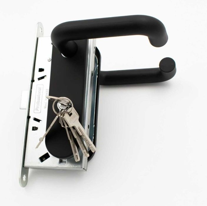 Дверной замок чёрно матовый