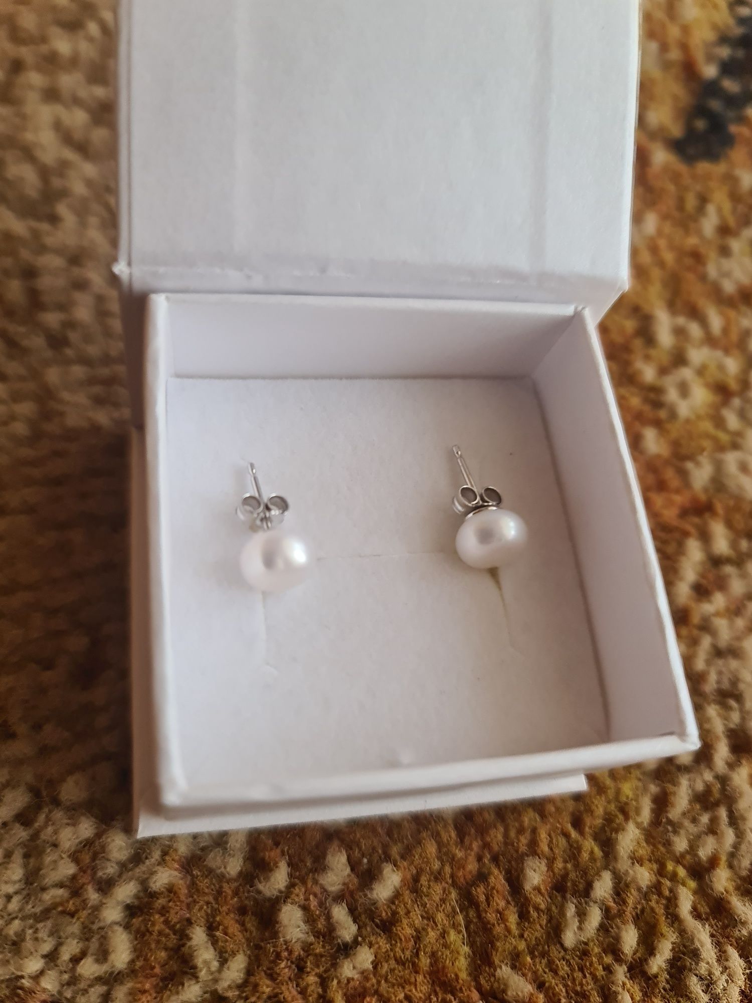 Cercei argint cu perle luxury treasure