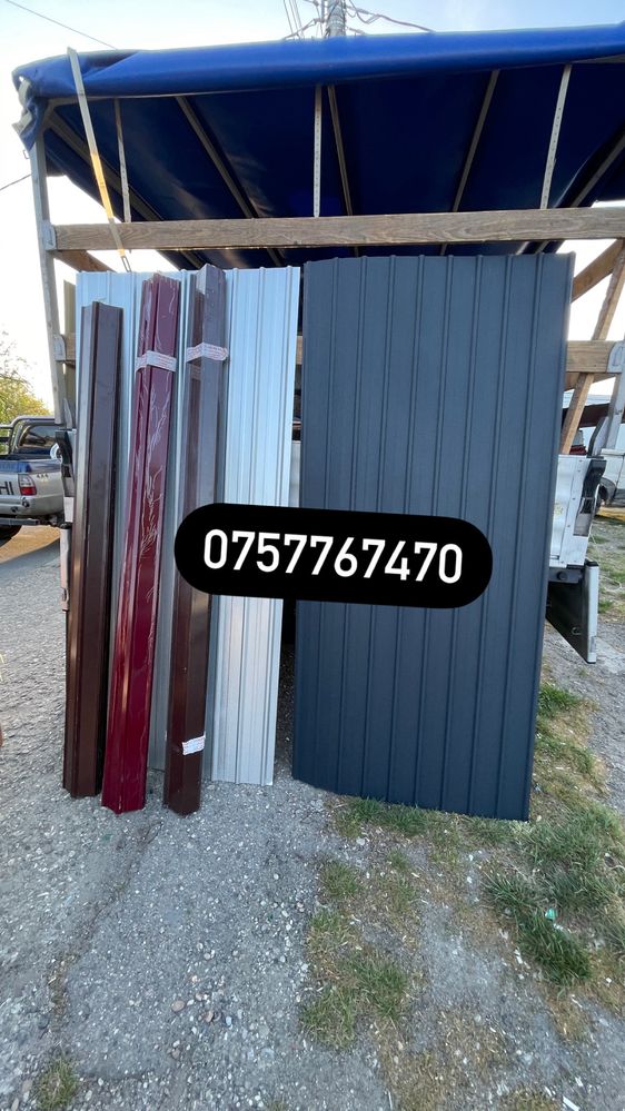 Tabla cutata colorata sau zincata la 19 lei 200x90