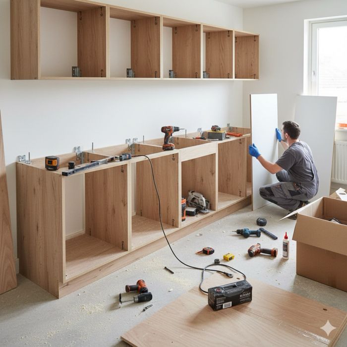 Mobila la comanda din PAL si MDF - Bucatarie - Dressing -