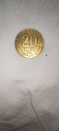 Vând moneda 20 lei 1991