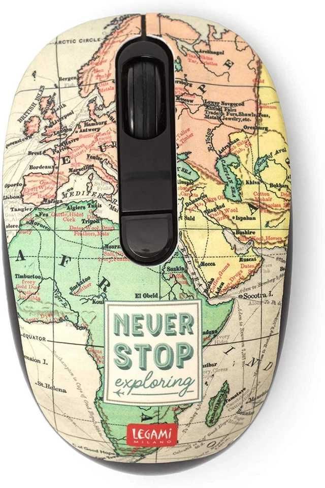 Безжична мишка Legami Milano – “Never Stop Exploring” - стил и удобств