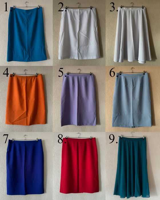 Юбка цена 1500, размер 46, 54.