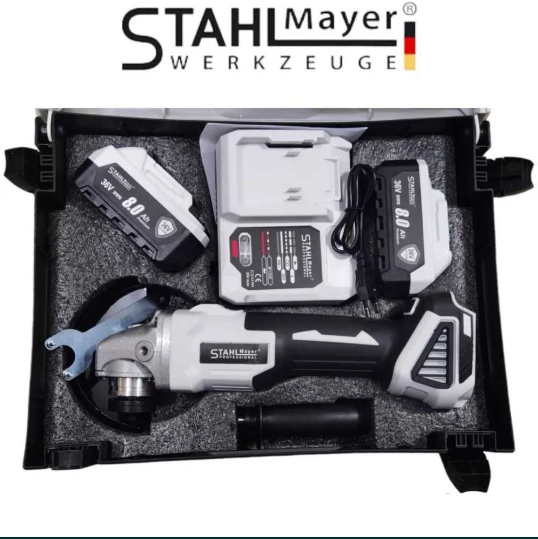 Aкумулаторен ъглошлайф Stahl Mayer 36V 125mm
