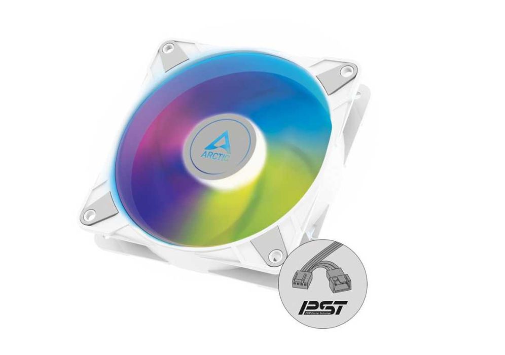 Ventilatoare 2x ARCTIC AC P14 PWM PST ARGB White 140 mm garantie 2031