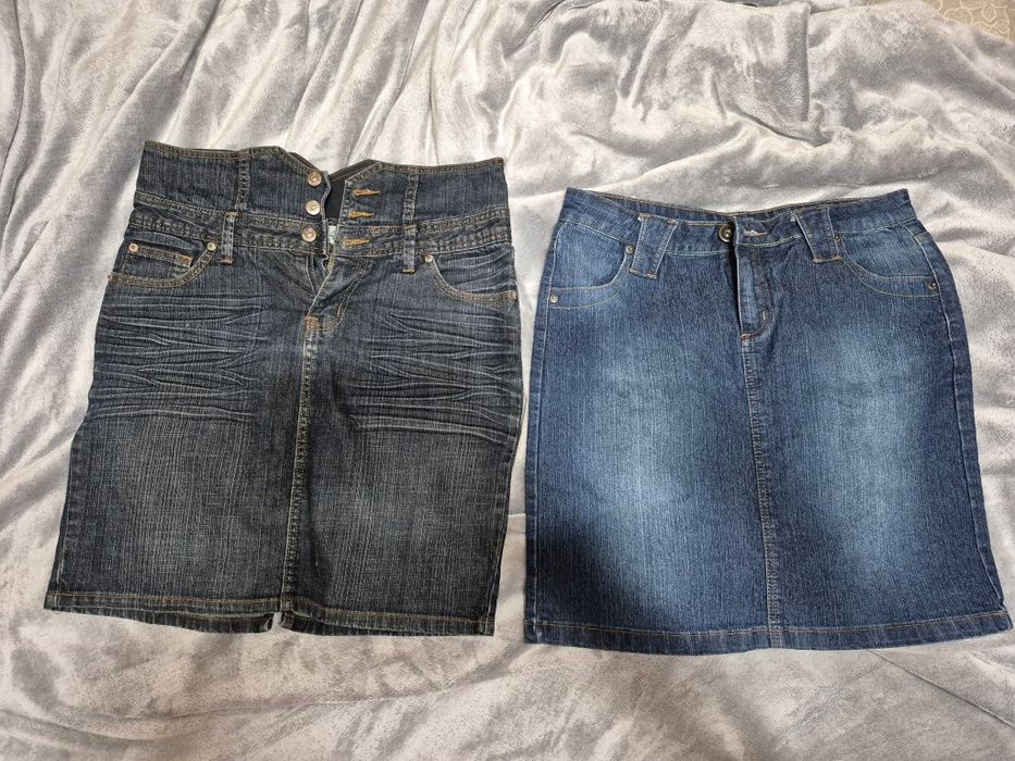 Дънкови поли, размер Л