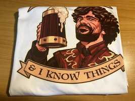 Tricou Game of Thrones Tyrion “I drink and I know things”