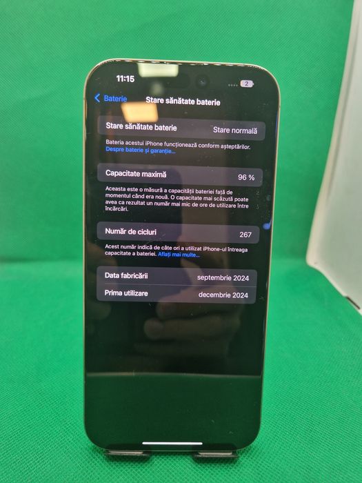 iPhone 16 pro max 256gb baterie 96% Amanet Crangasi Lazar 41557
