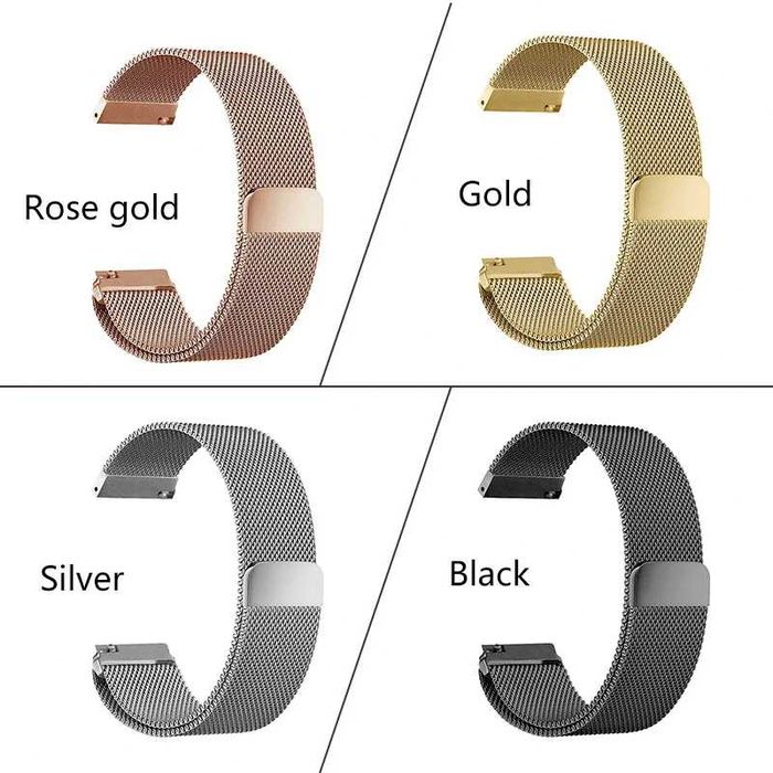 Curea milanese 18mm cu magnet HUAWEI WATCH GT 3 4 5 41mm Garmin Fossil