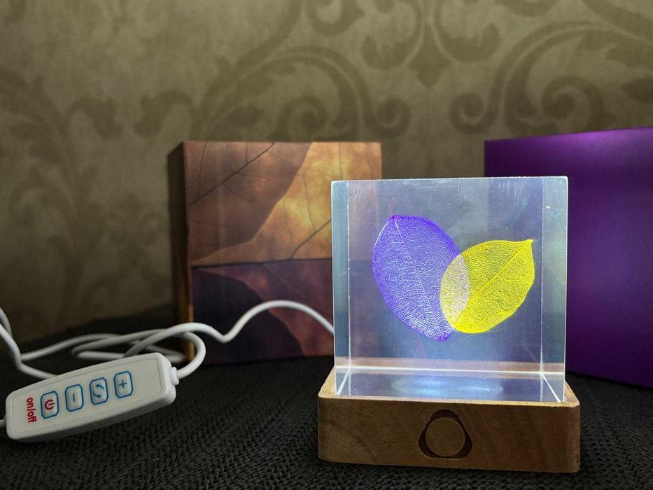 Veioza decorativa RGB, 3 moduri iluminare, 10 trepte putere