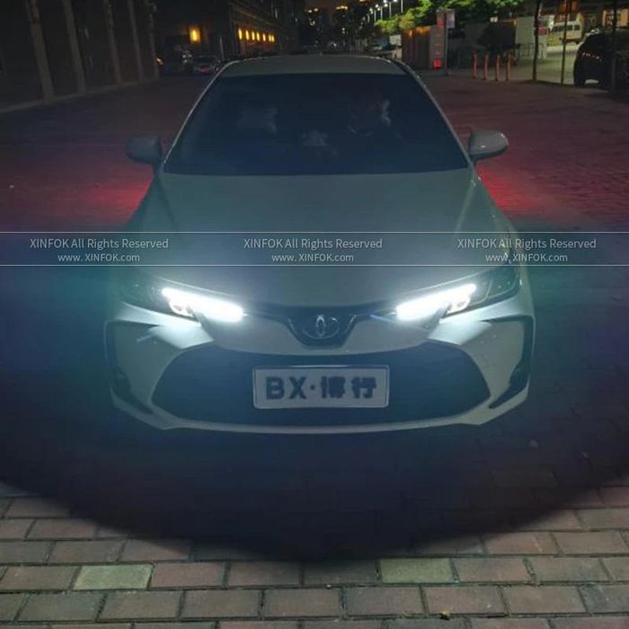 Led дневни светлини 2бр. drl с бягащ мигач -15.5см. / а-3574-1 ...
