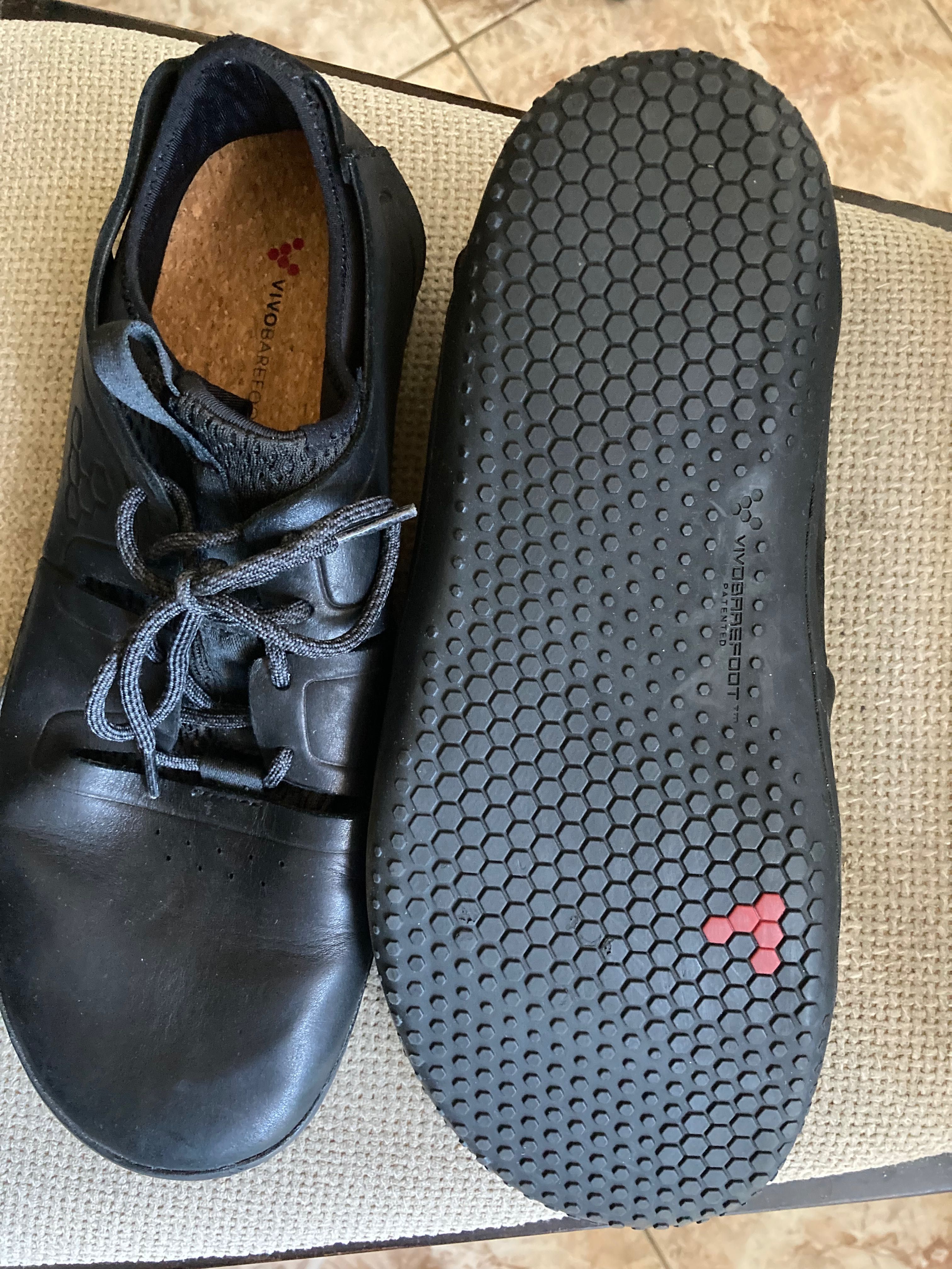Боси мъжки обувки Vivobarefoot flex black hide leather 44 номер