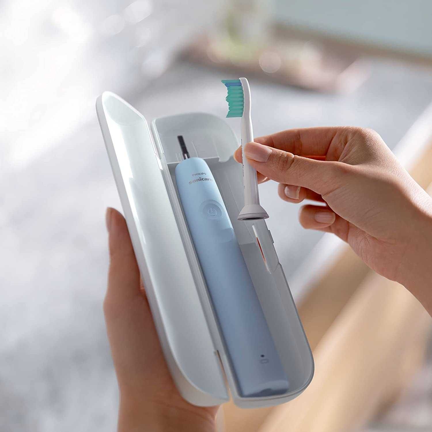 Philips Sonicare 2100(HX3651/12) електрическа четка за зъби-син цвят