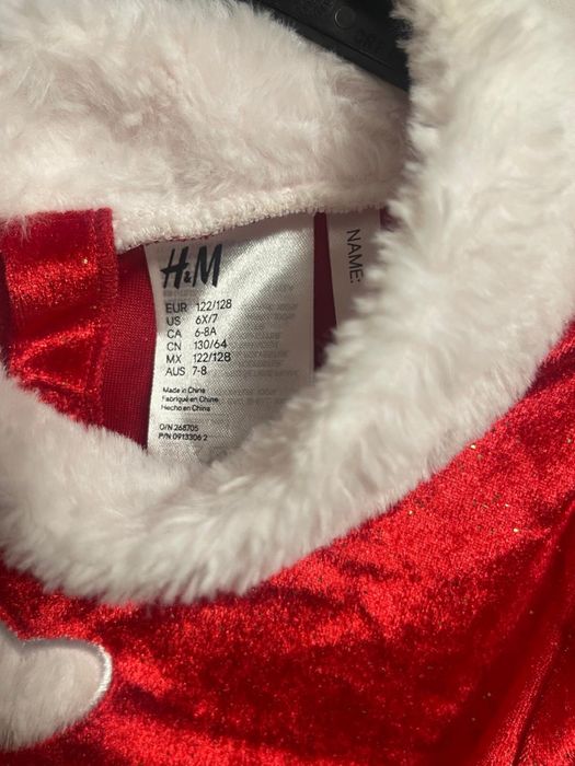 Rochita craciunita marca H&M marimea 122-128