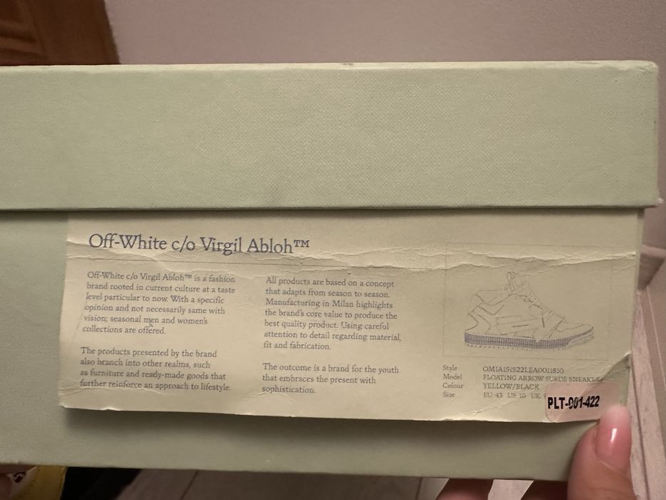 vand Off-White 3.0 yellow/black