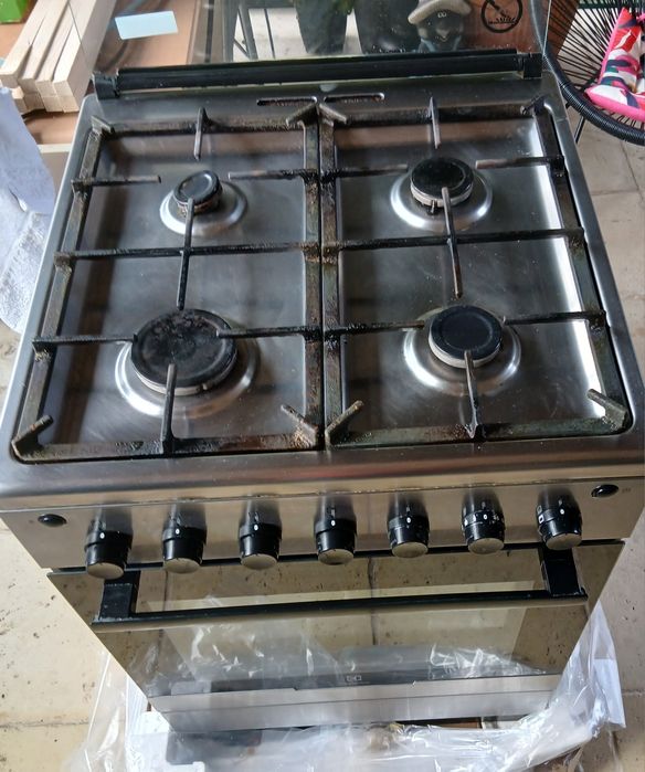 Aragaz ElectroluxEKG61185OX, aprindere electrica,plita,grill, 60 cm
