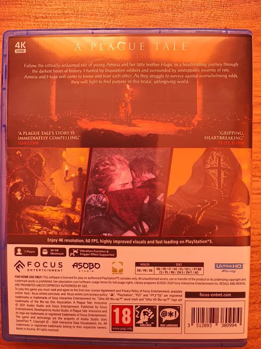 A Plague Tale innocence PS5