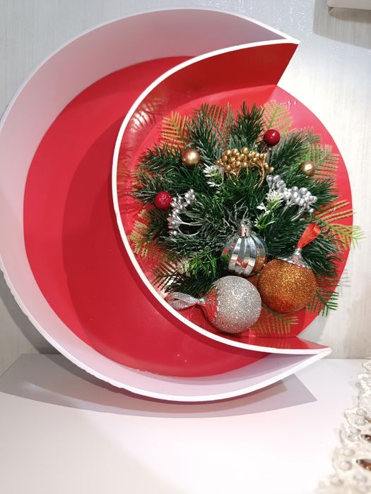 Новогодние украшент кашпо