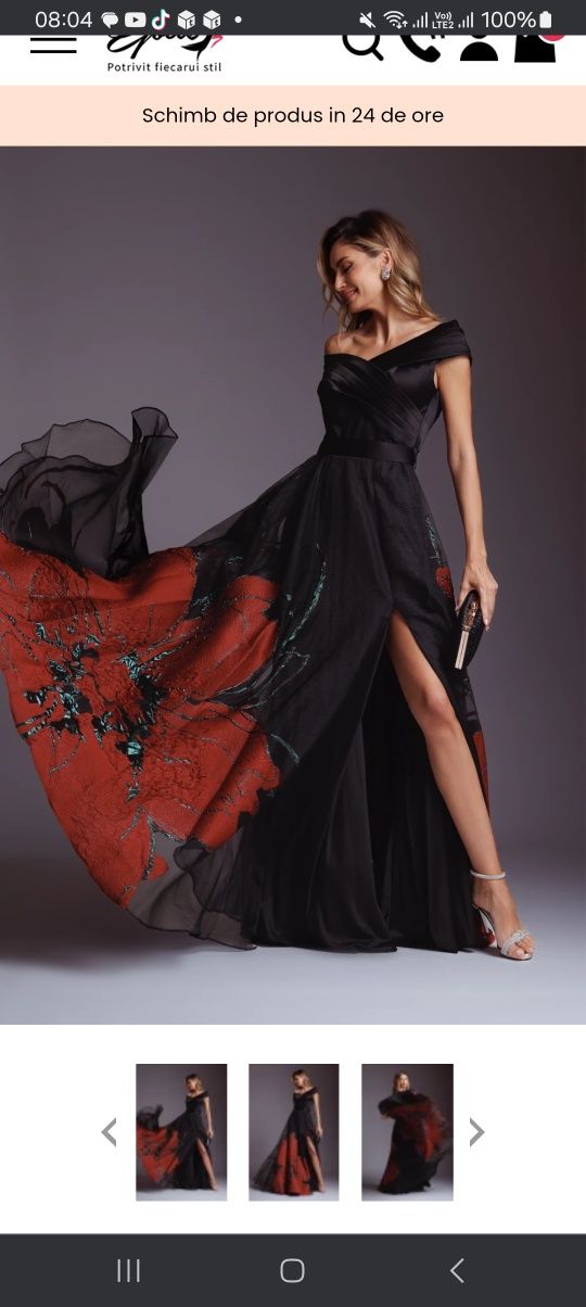 Rochie neagră elegantă  42