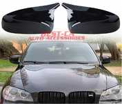 Капаци огледала със щипки черен пиано лак Batman за BMW X5 E70 X6 E71