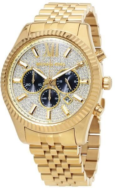 Ceas barbati, Michael Kors, 44x13mm, otel, cadran auriu -T-