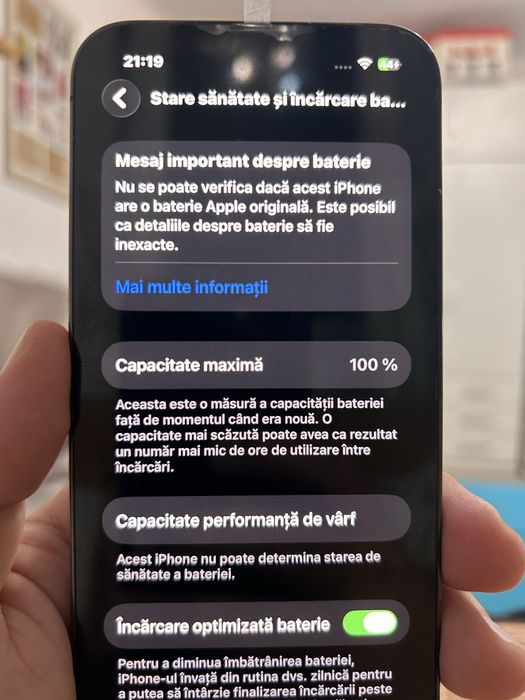 Vand Iphone 13 Pro cu Baterie 100%