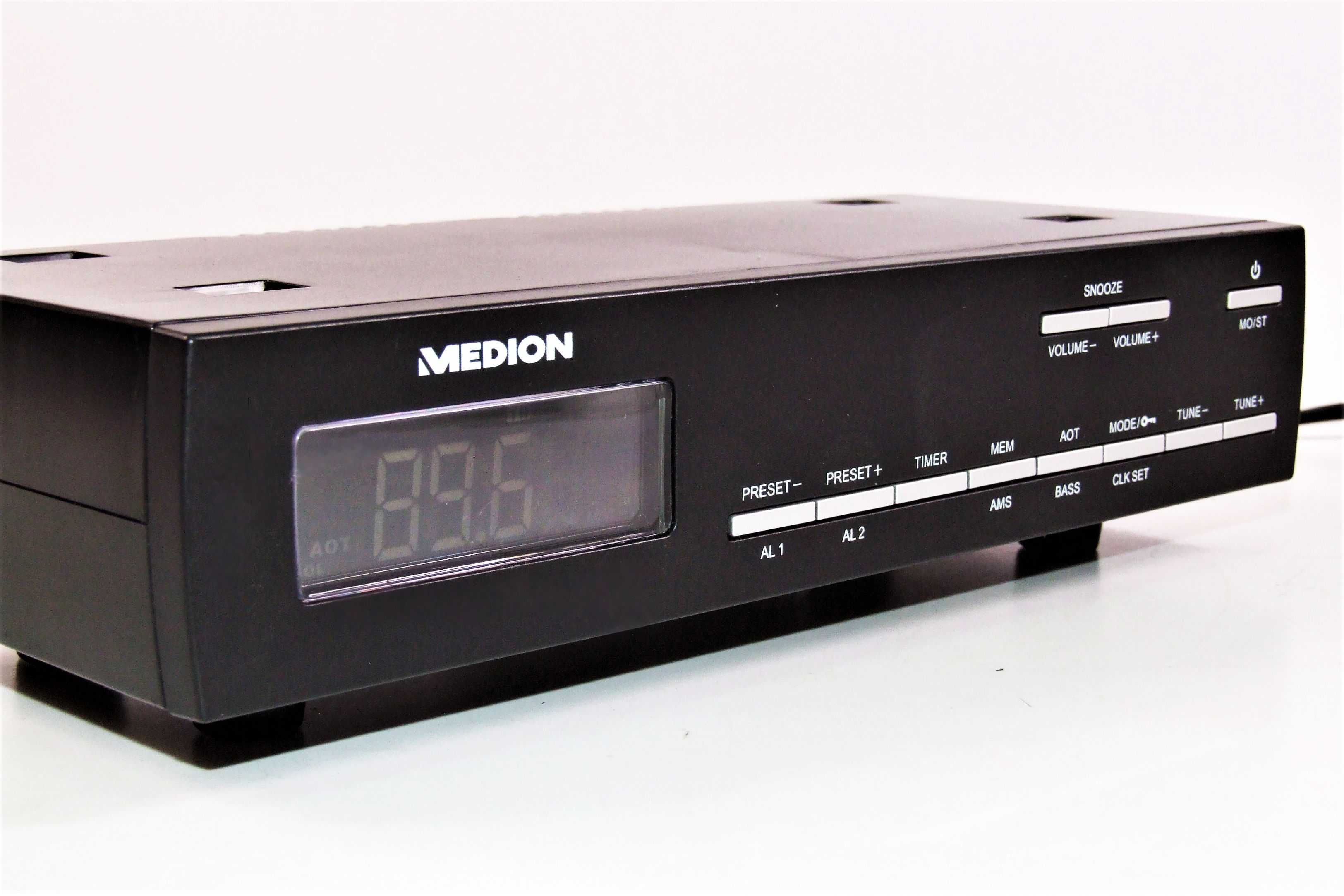 Radio cu ceas MEDION, unde ultrascurte (FM), Made in Germany, NOU