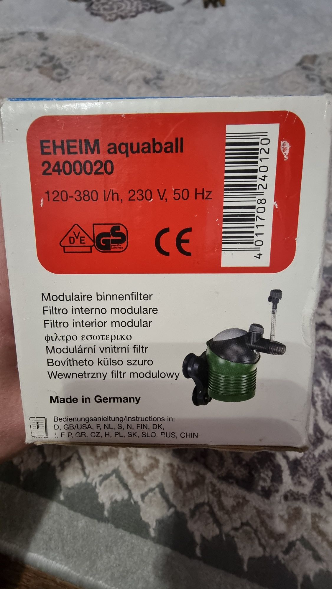 Vand Filtru Intern Acvariu Eheim Aquaball 45