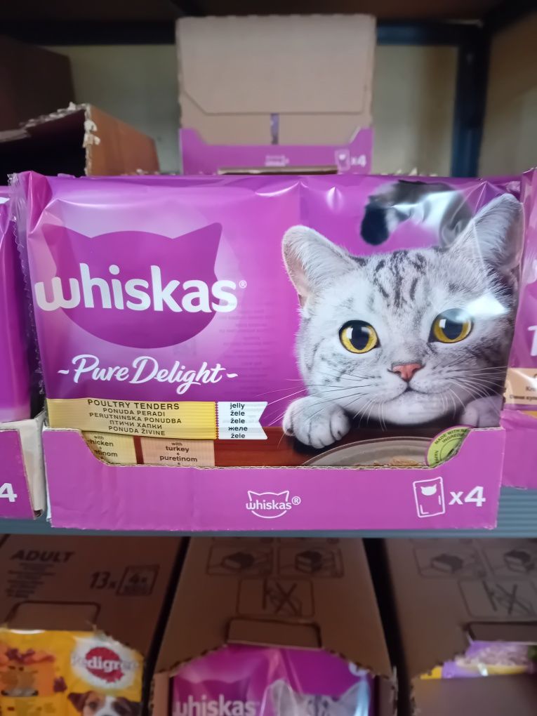 Мокра храна за котки Уискас 4бр
