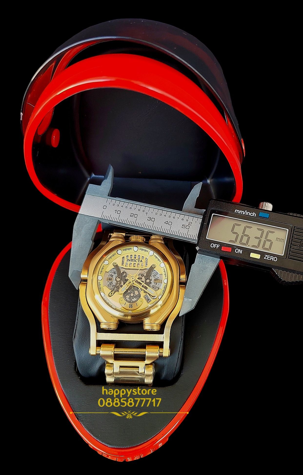 Промо! часовник INVICTA Sea Hunter Gold 56 mm, Инвикта нов