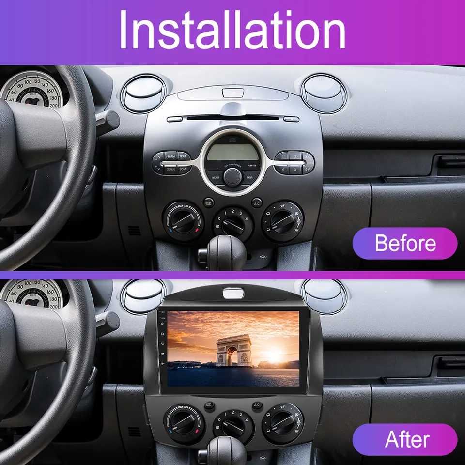 Мултимедия Двоен дин за MAZDA 2 навигация с Android аудио плеър