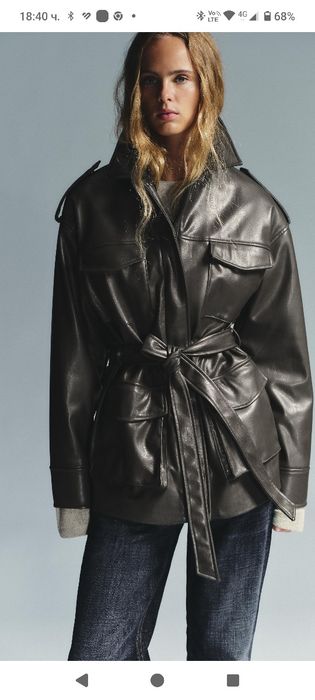 Кожено яке.     Zara