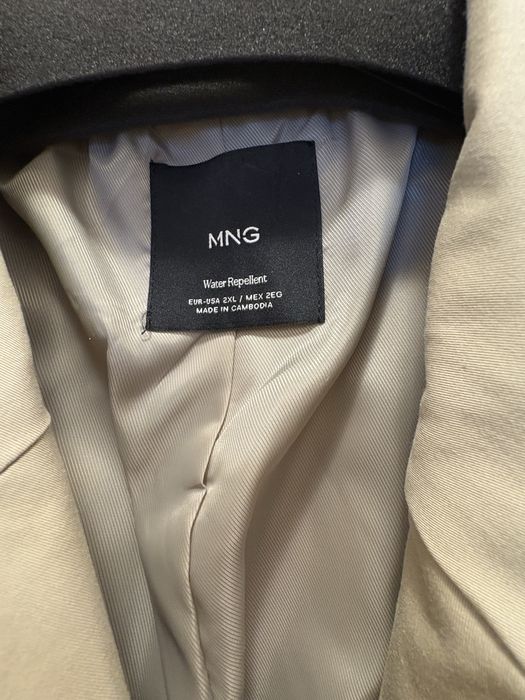 Trench dama bej Mango