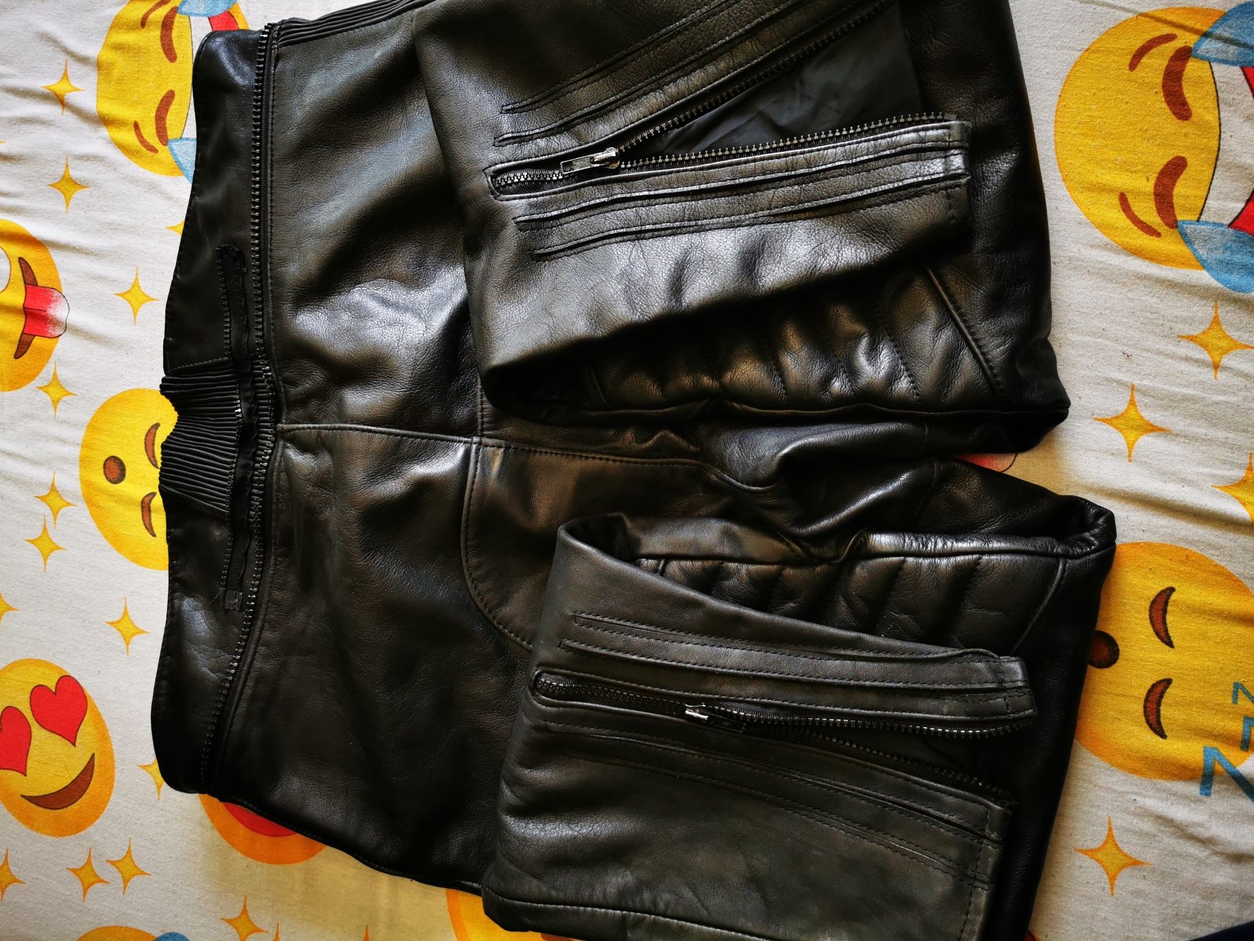 Pantaloni moto 60/XXL piele