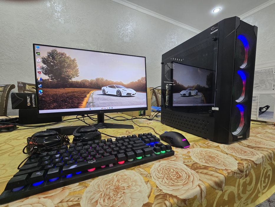 Продам мощный игровой компьютер полный комплект