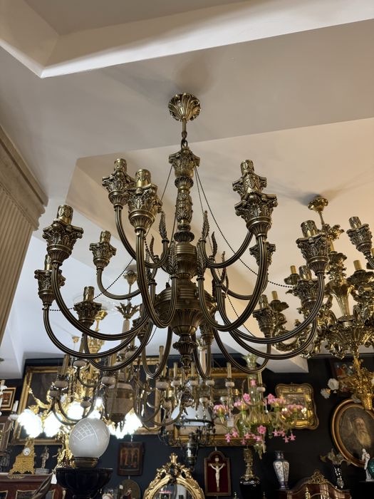 Candelabru bronz masiv- nisipiu-14 brate