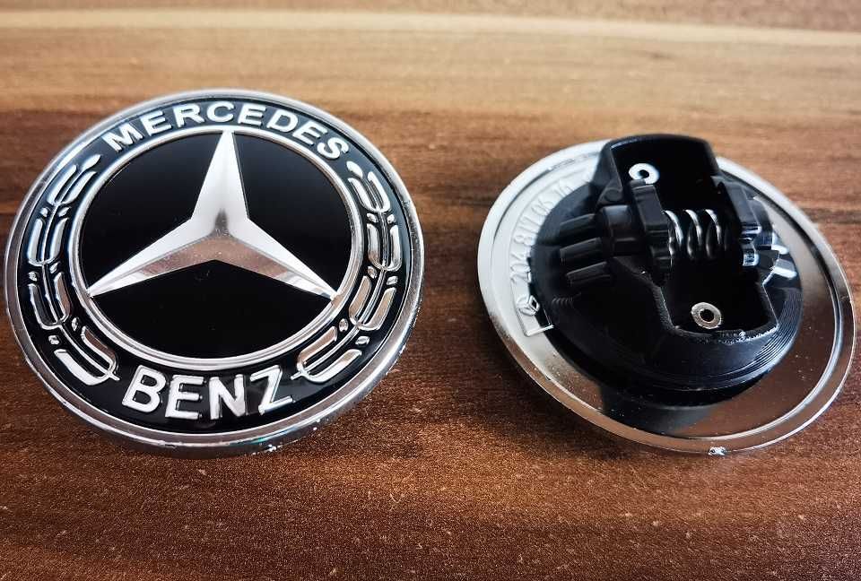 Емблема Мерцедес / Mercedes Benz Тип Тапа 57мм 3-ри цвята