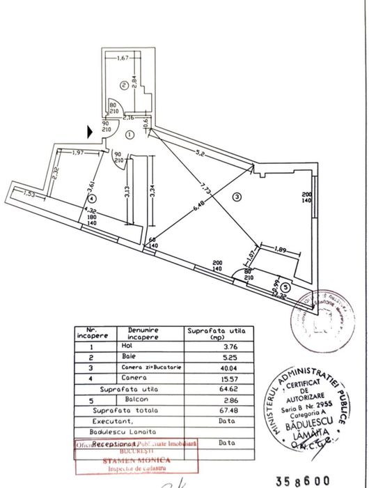 2 Camere Spatios | Mihai Bravu- Vitan | Bloc 2008- 65 Mp utili