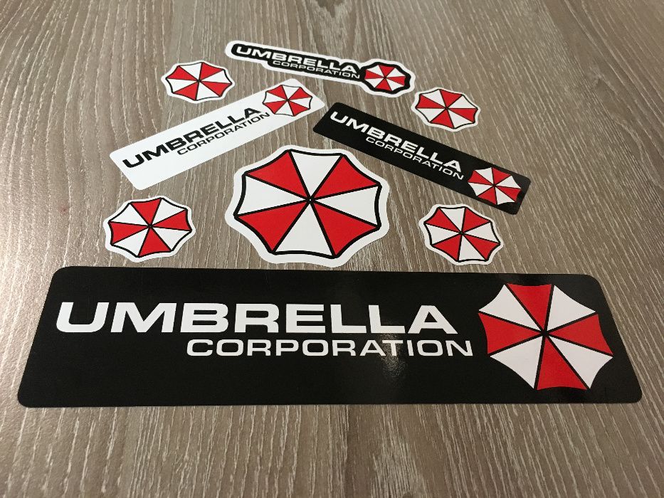 Umbrella Corporation 16бр. стикери различни размери Stickers Спонсории
