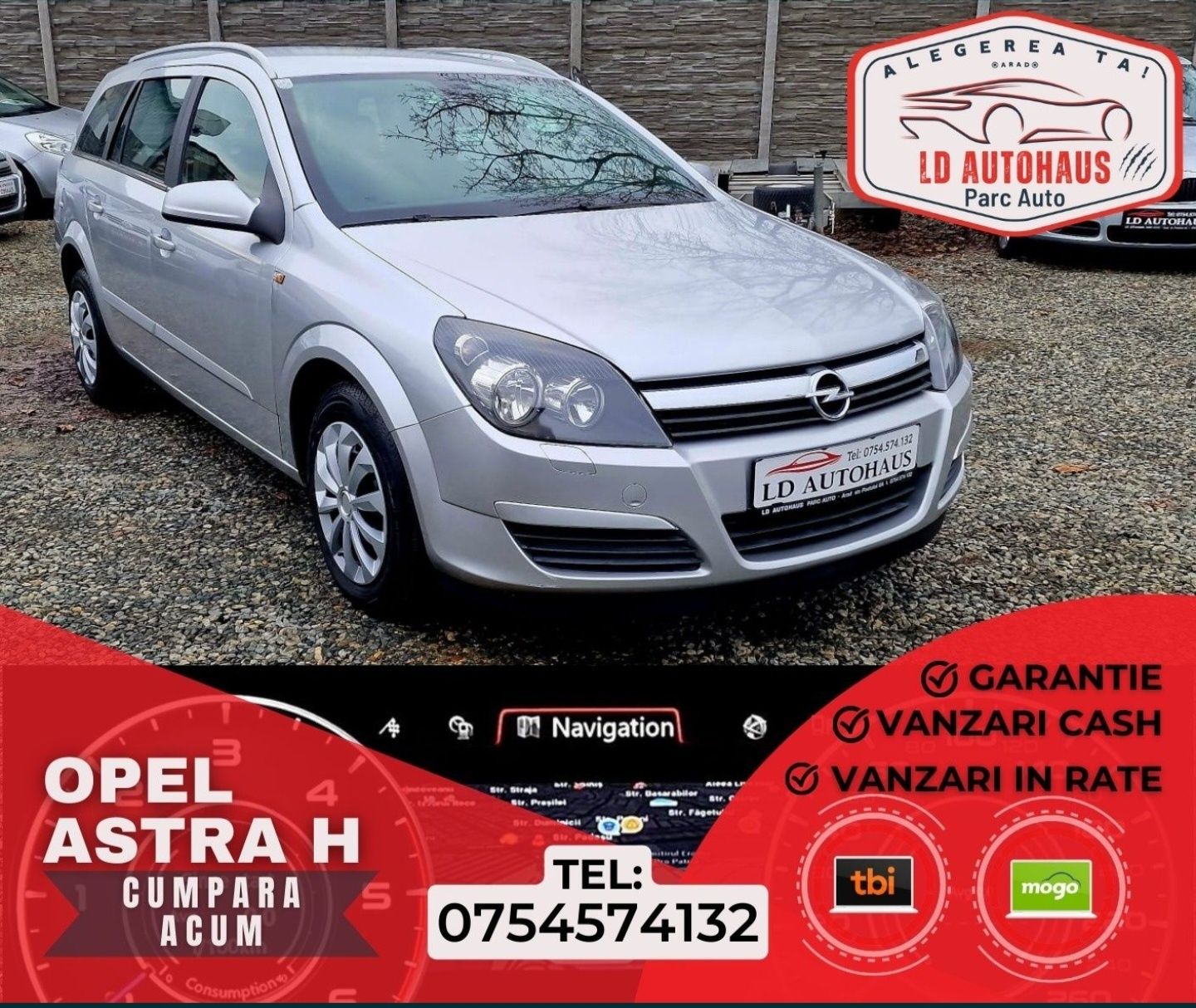 Opel Astra H-1.8 benzină Parc Auto Rate sau Cash