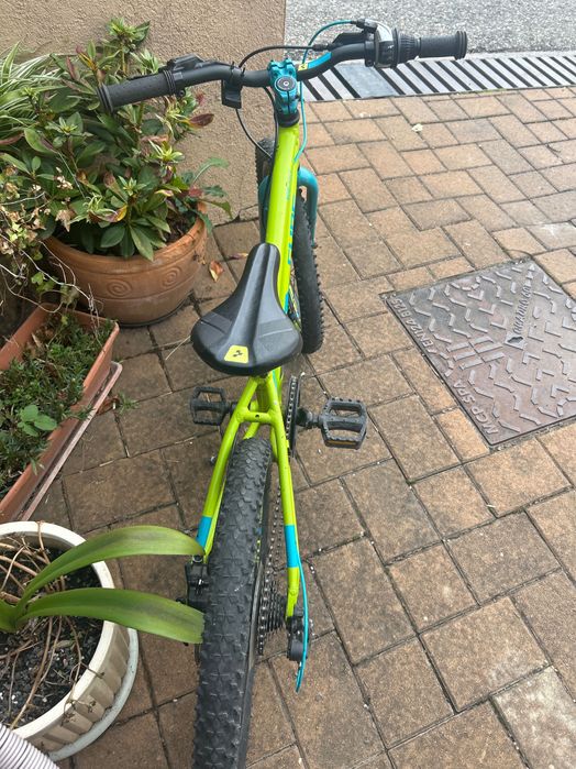 Bicicletă copii 4-6 ani verde /albastru