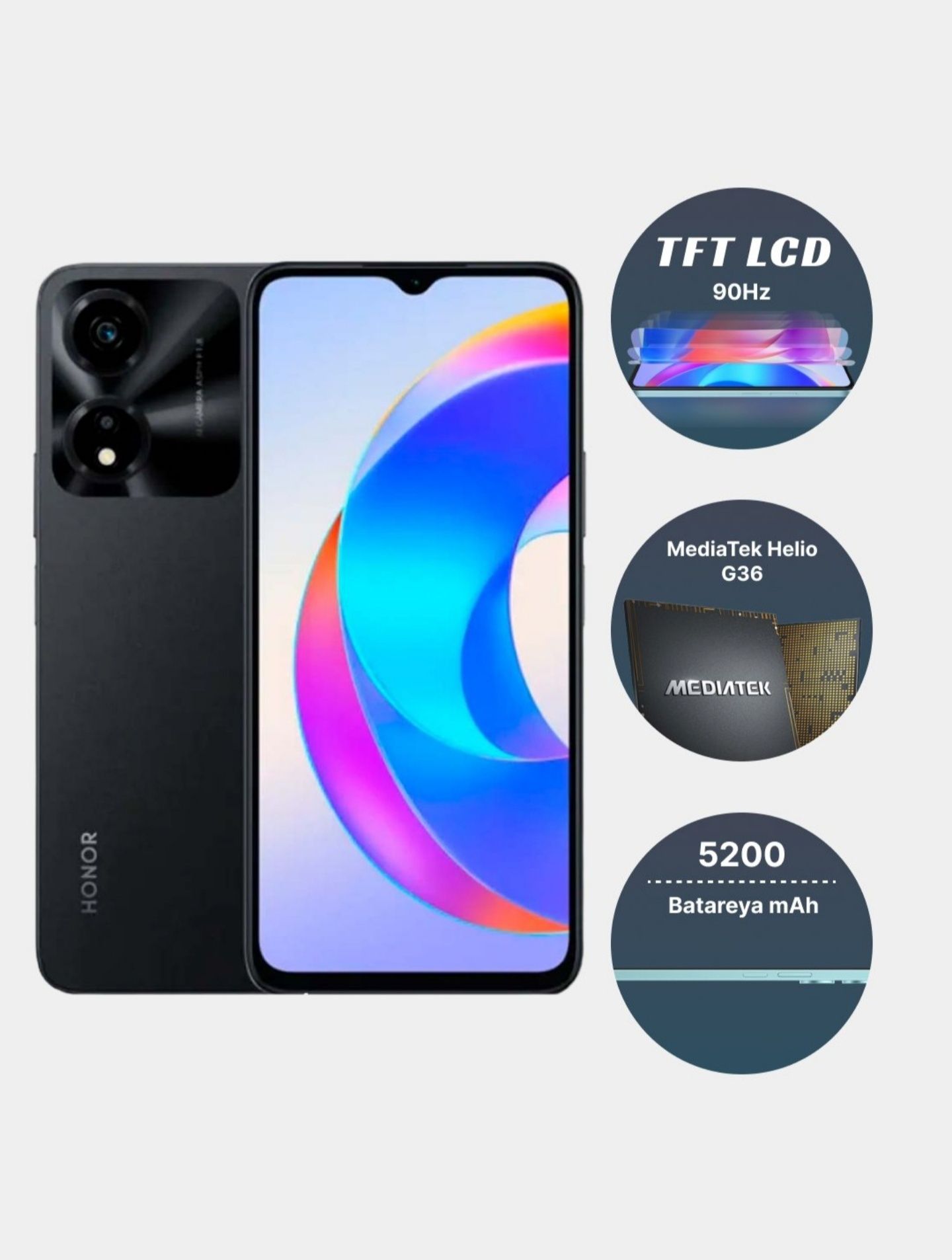 Телефон Honor x5 plus 4+4/64gb