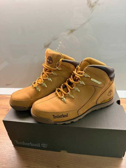 Ghete Timberland Euro Rock MD Hiker Wheat Nubuck bej mustar maro camel