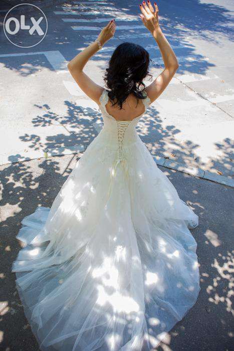 Rochie mireasa dantela mas 32-34