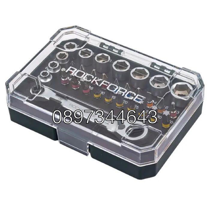 Мини гедоре 1/4" , 31части ROCKFORCE